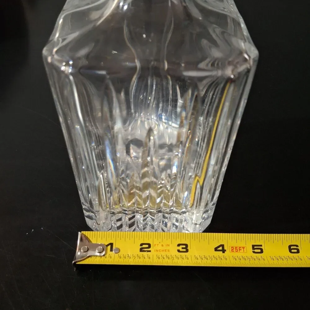 Marquis by Waterford HANOVER Crystal Square Spirit Decanter 9.75” With Stopper